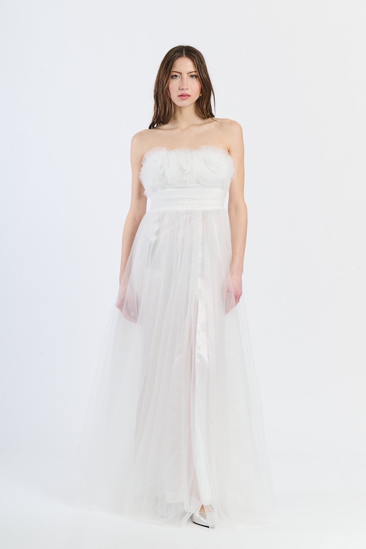 Feather Flowing Tube Dress