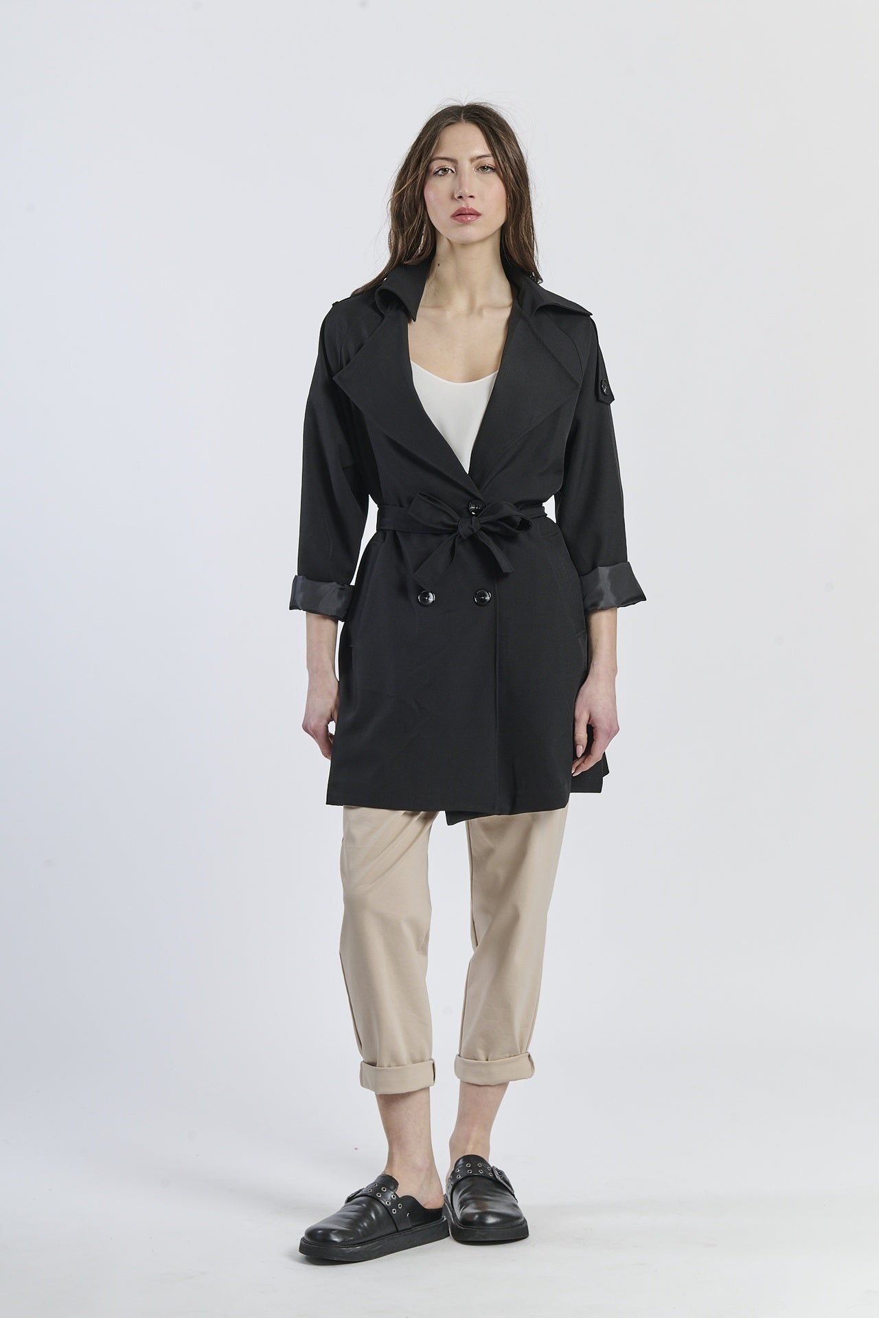 Lanying stand collar windbreaker