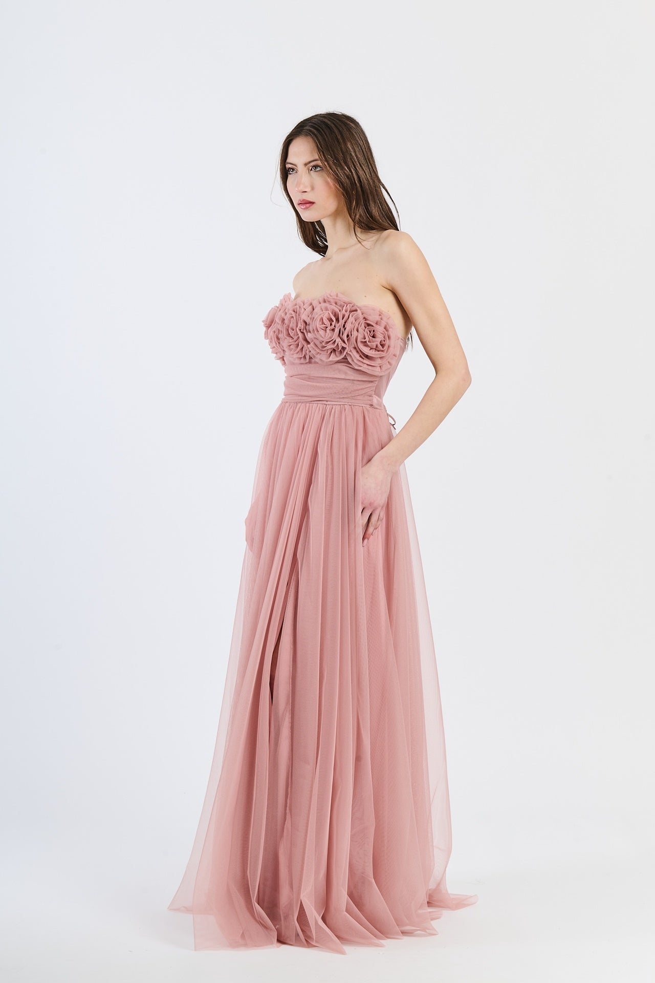 Feather Flowing Tube Dress
