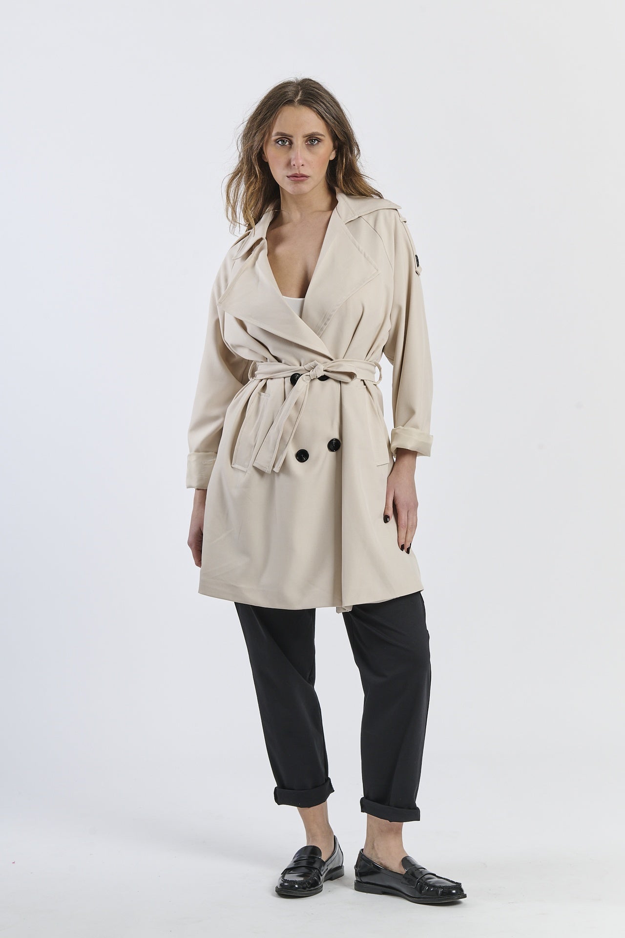 Lanying stand collar windbreaker