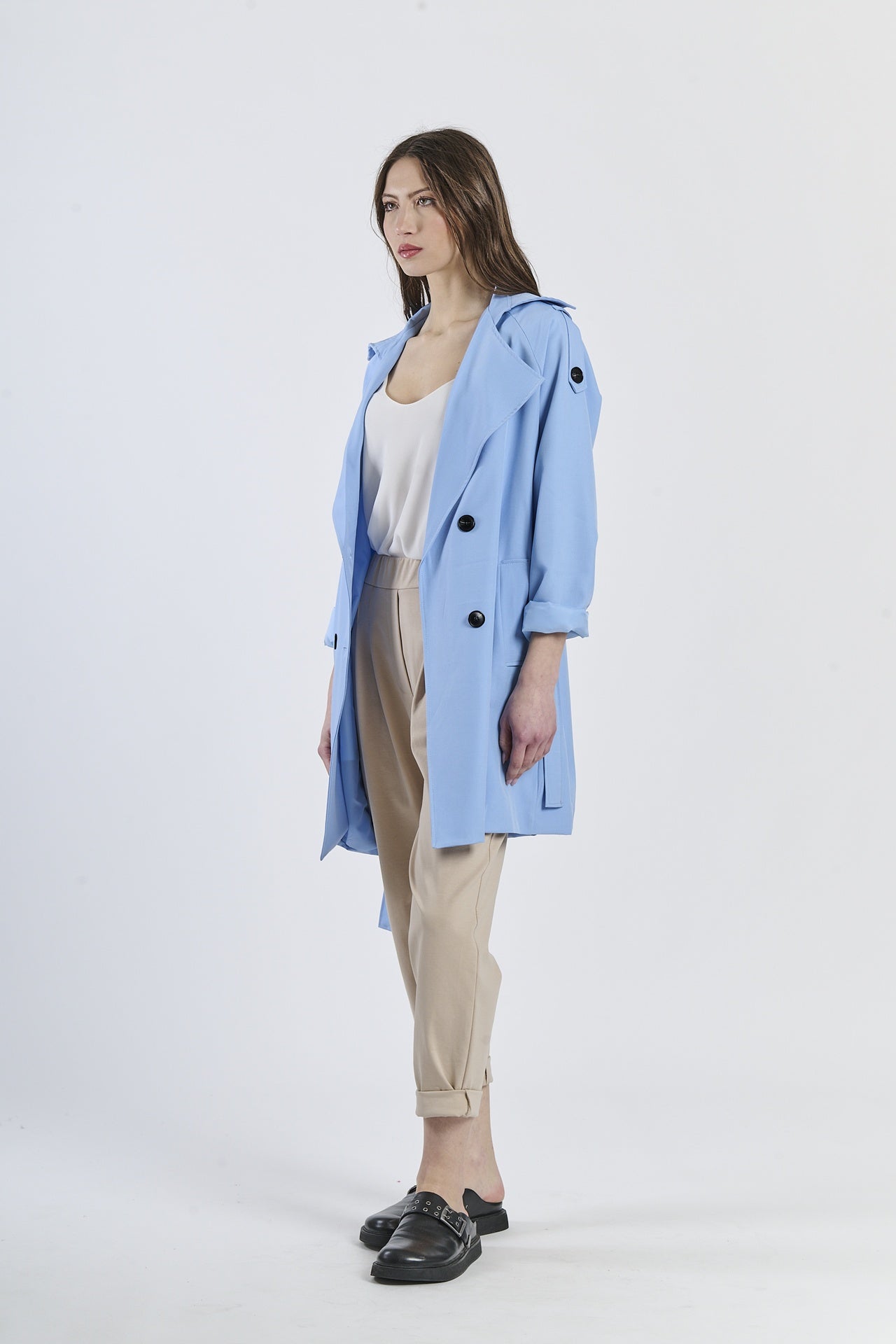 Lanying stand collar windbreaker