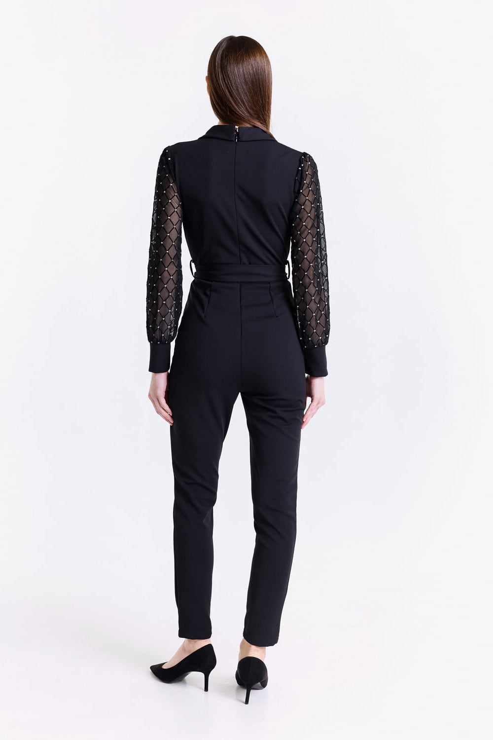 Crystal Diamond Streamline Jumpsuit