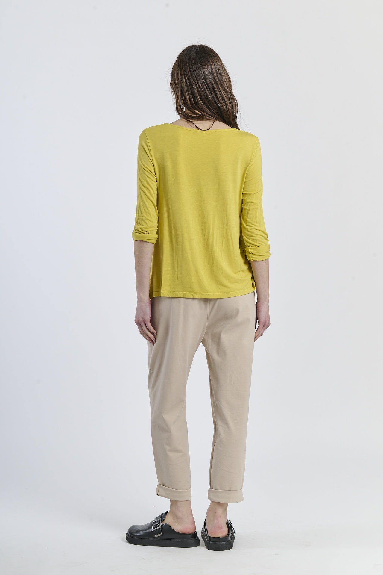 Mist Shadow Drape Ribbon Shirt