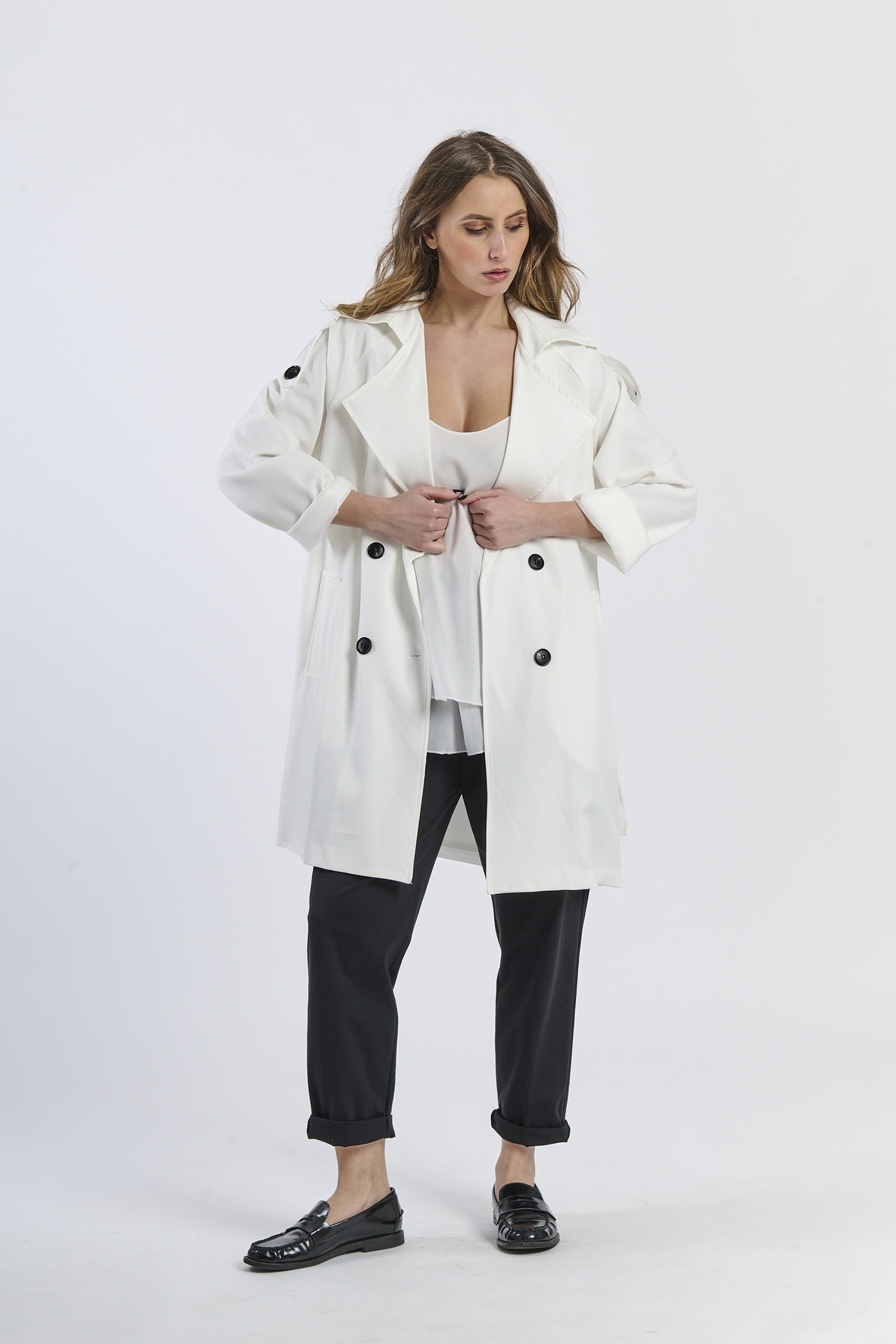 Lanying stand collar windbreaker