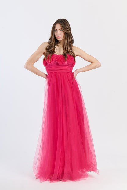 Feather Flowing Tube Dress
