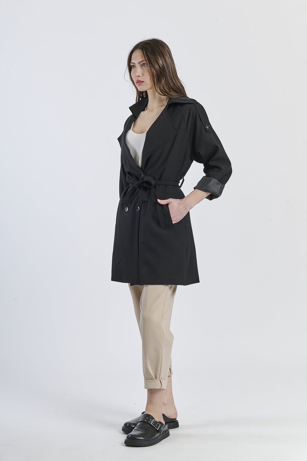 Lanying stand collar windbreaker