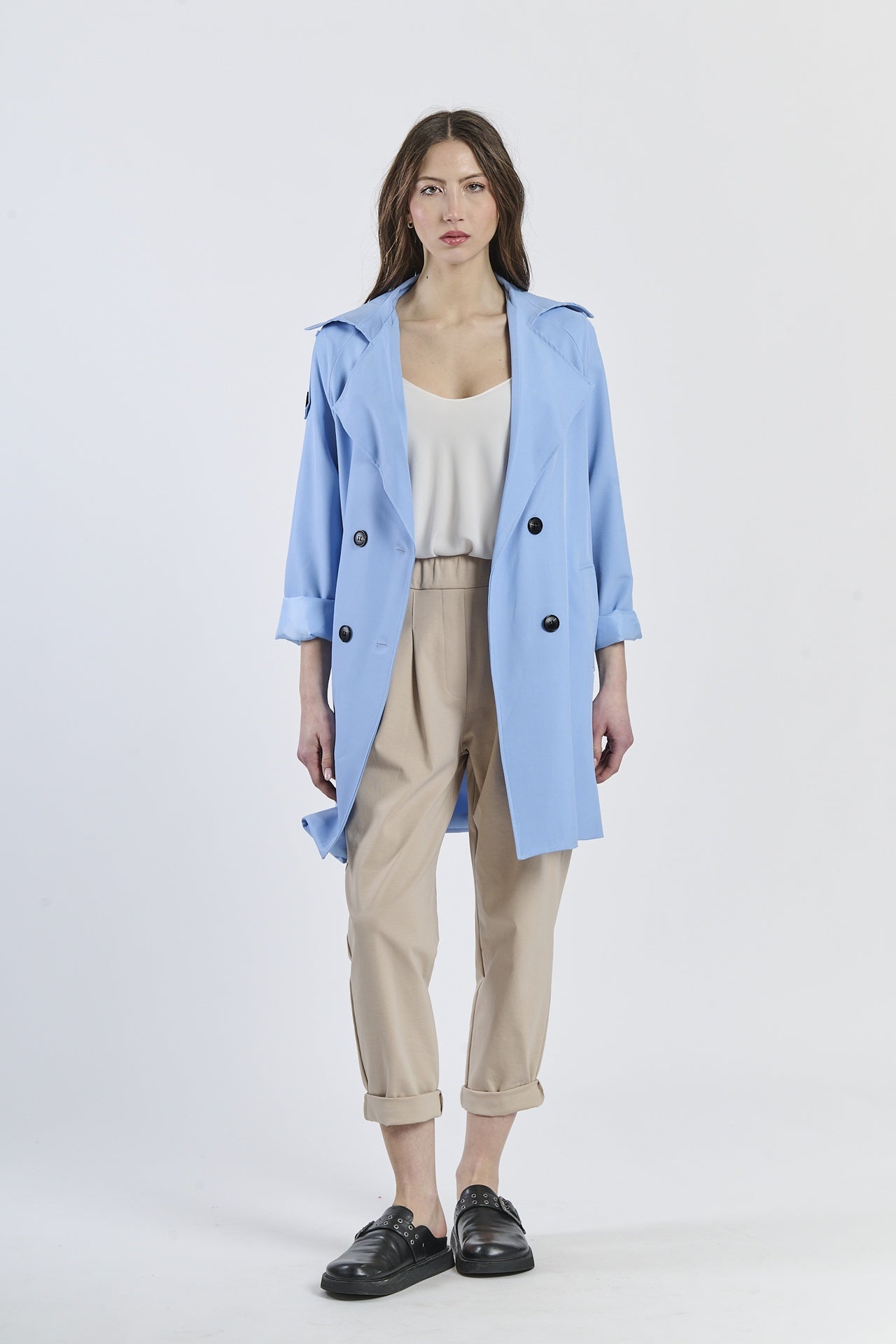 Lanying stand collar windbreaker