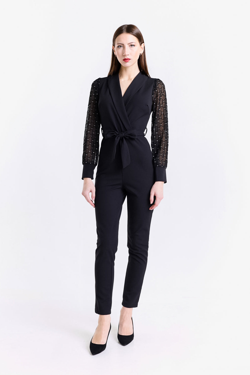 Crystal Diamond Streamline Jumpsuit